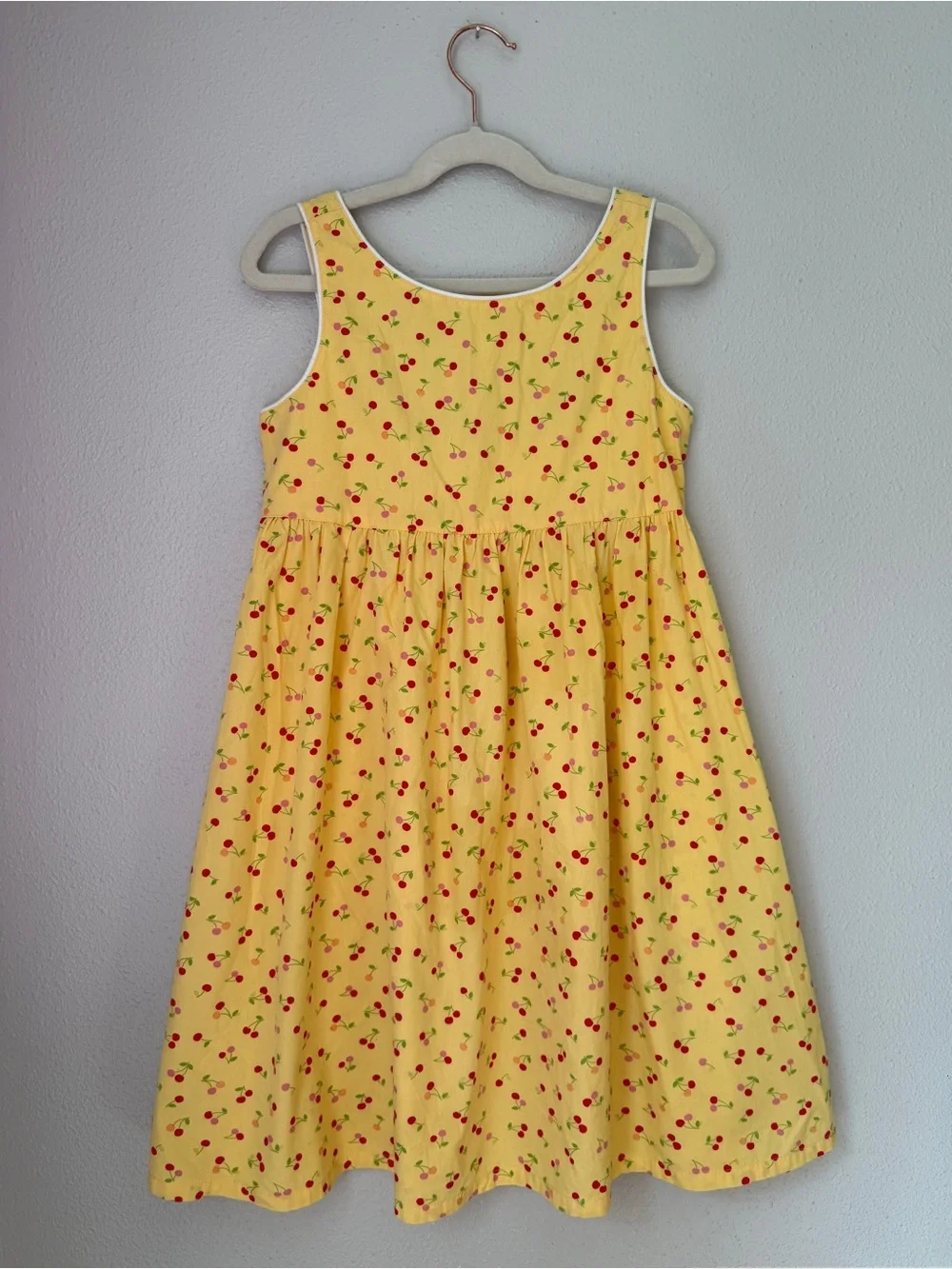 Gymboree Yellow Cherry-Print Sleeveless Dress